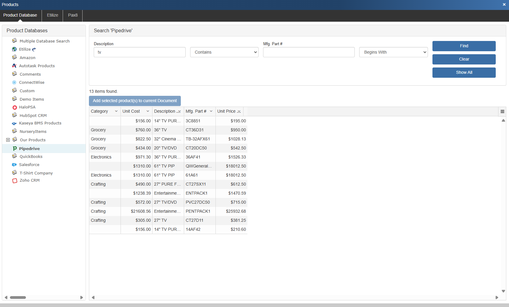 ProductLookup-Pipedrive-QuoteWerks-QWW